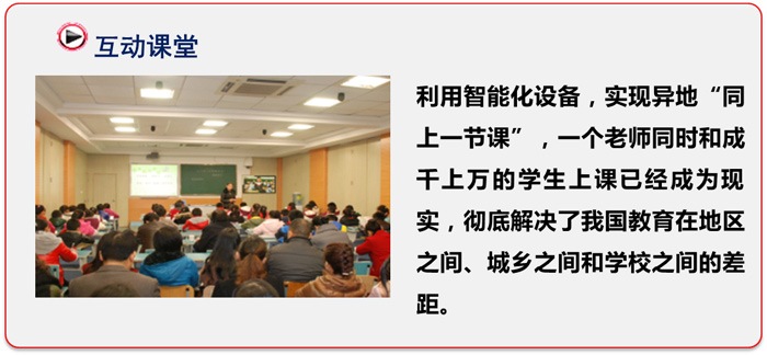 1、高清遠程交互式教學